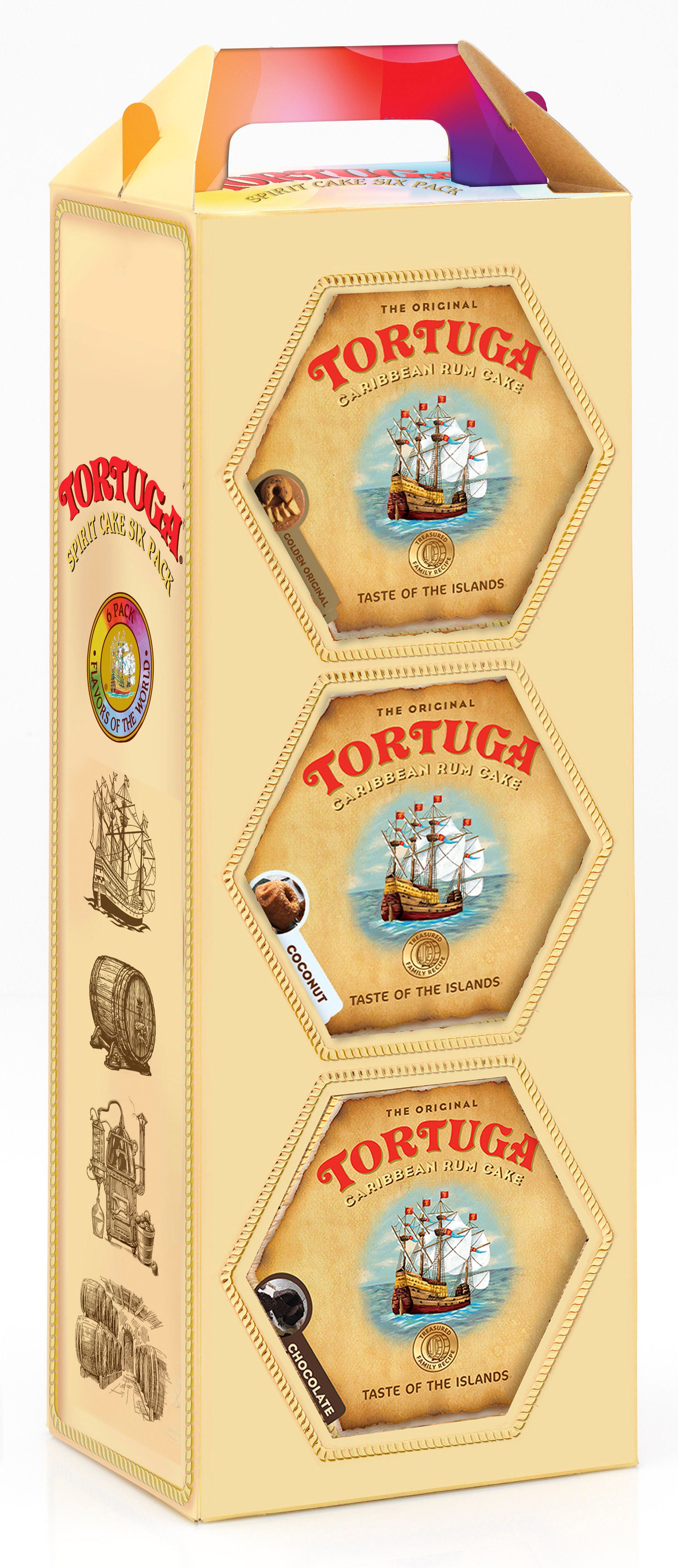 6-Pack of Tortuga Rum Cake 4oz Variety Pack – Tortuga Rum Company