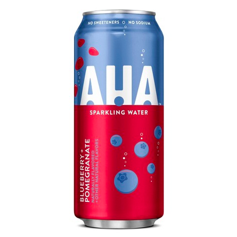 Aha Sparkling Water - Blueberry & Pomegranate
