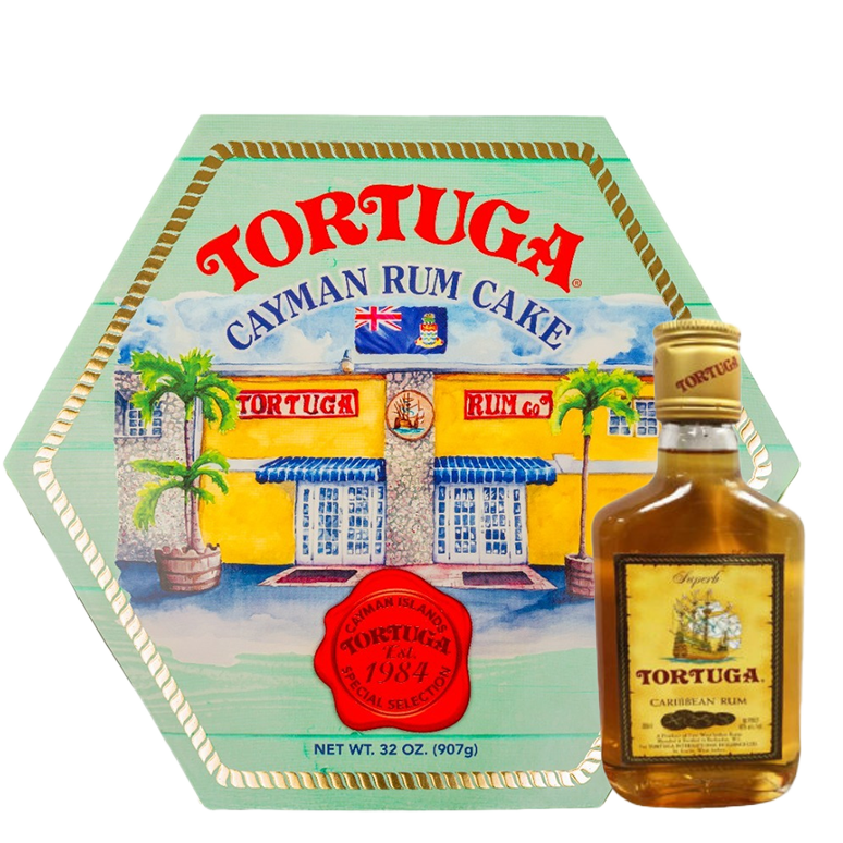 Tortuga Cayman Rum Cake and Free 200ml Spiced Rum